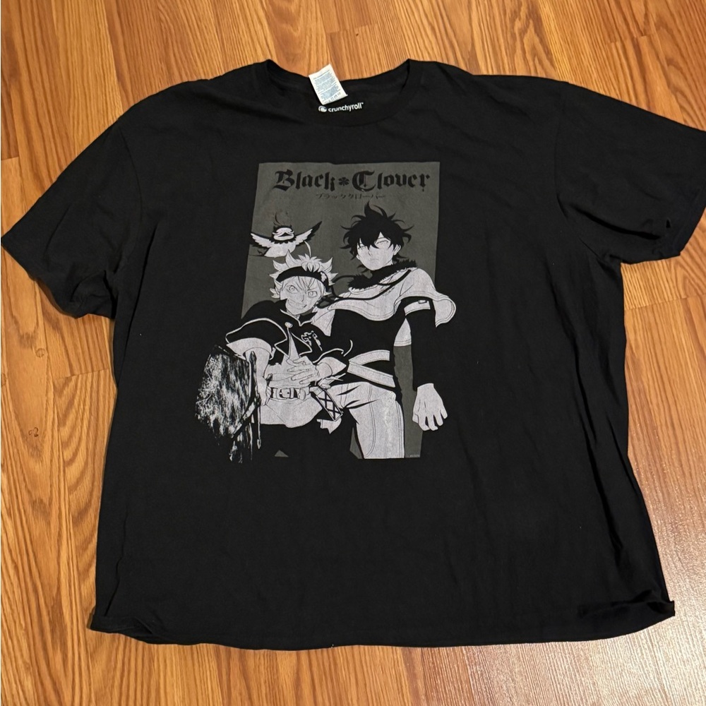 Black Clover‎ Crunchyroll Anime Graphic Black T-Shirt Size2XL